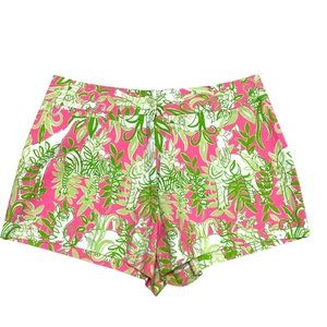 Lilly Pulitzer Shorts in Tropical Jungle  and Animals Vintage Print Size 8 NWOT